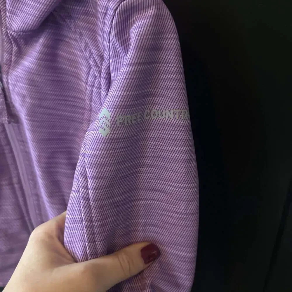 Free Country Girls Size 4 Wind Water Resistant Hooded Jacket Plum